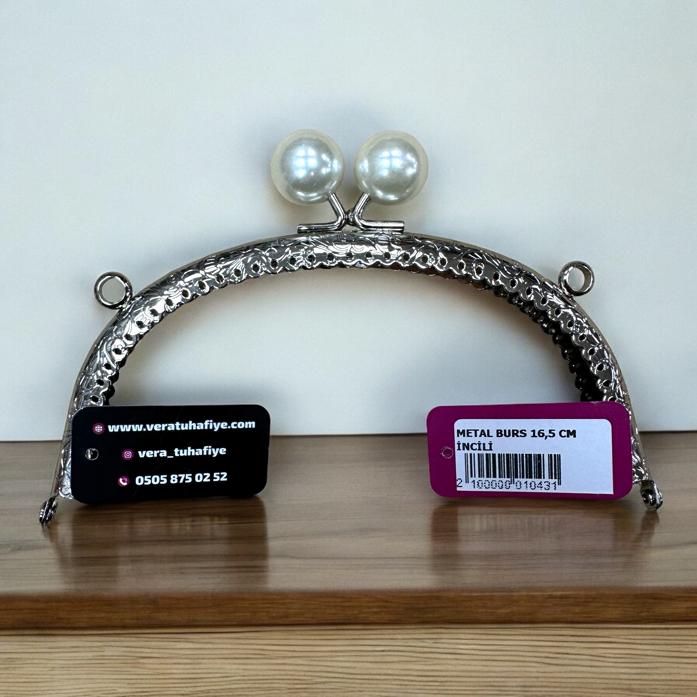 16.5 CM DİKMELİ BURS BONCUKLU